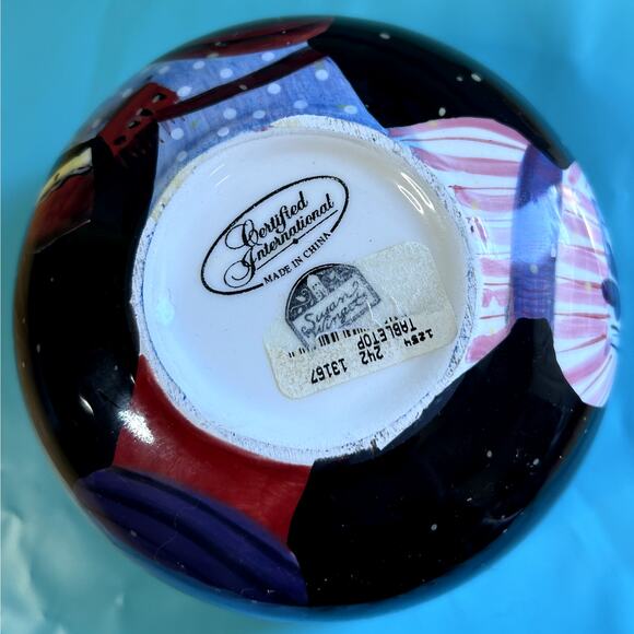 Susan Wingets Certified International Red Hat Cereal Bowl 5.25" with tags - Picture 4 of 5